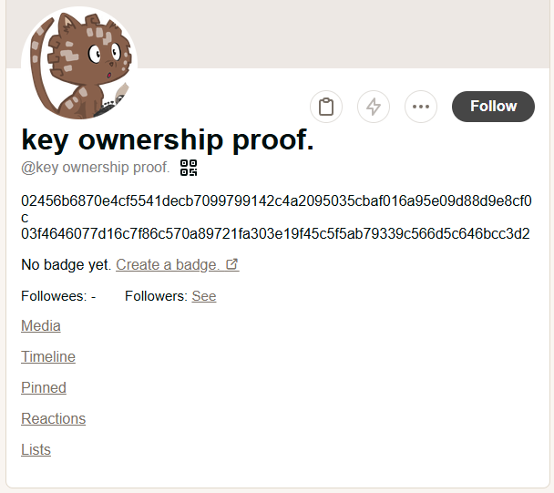 テスト用アカウント